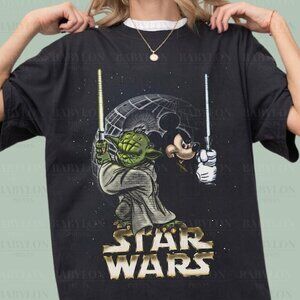 Vintage Yoda Mickey T-Shirt | Galaxy Park Trip Graphic